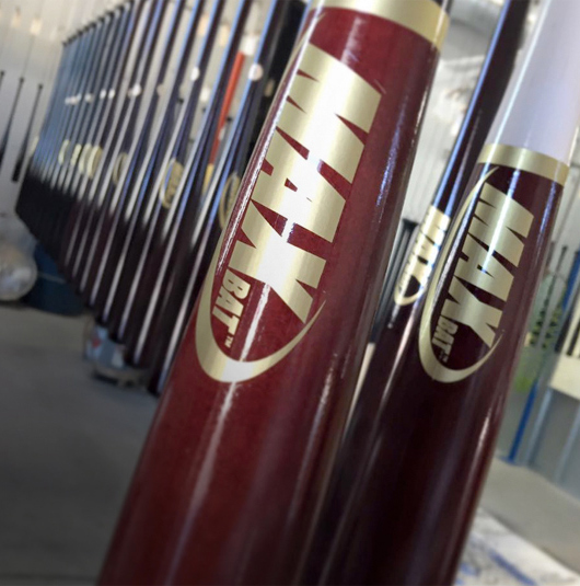 Maple Baseball Bats Wood By Maxbat Bats Being Manufactured